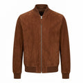 Premium Suede Bomber Jacket